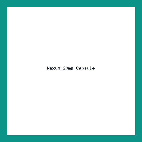 Nexum 20mg Capsule